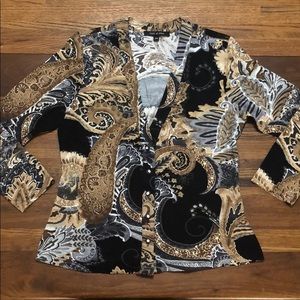 EUC Paisley Print Boutique Cardigan